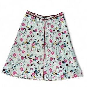 Tocca Multicolor Floral A-Line Skirt